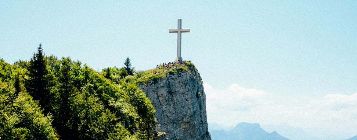 the cross on a mountain